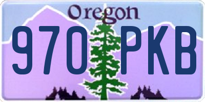 OR license plate 970PKB