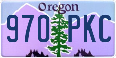 OR license plate 970PKC