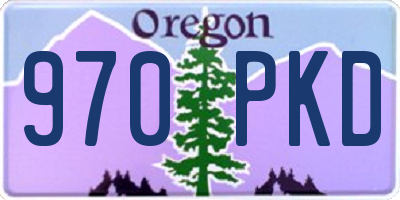 OR license plate 970PKD