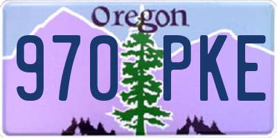 OR license plate 970PKE