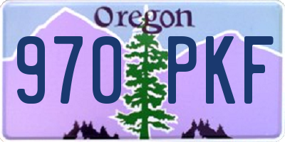 OR license plate 970PKF