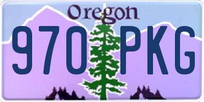 OR license plate 970PKG