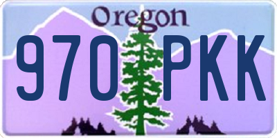 OR license plate 970PKK