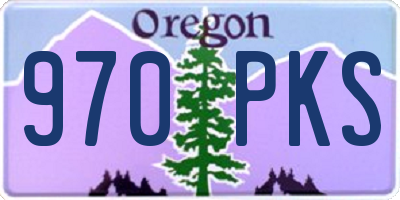 OR license plate 970PKS