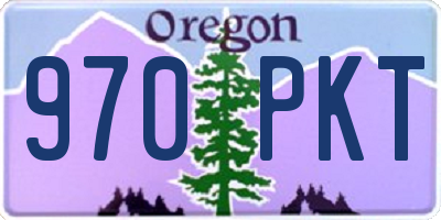 OR license plate 970PKT