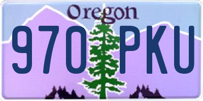 OR license plate 970PKU
