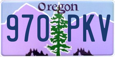 OR license plate 970PKV
