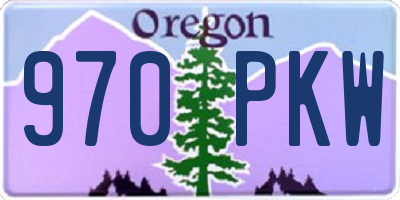 OR license plate 970PKW