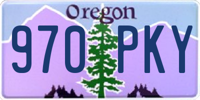 OR license plate 970PKY