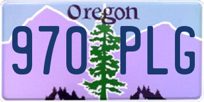 OR license plate 970PLG