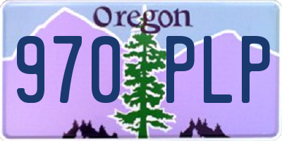 OR license plate 970PLP