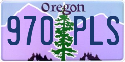 OR license plate 970PLS