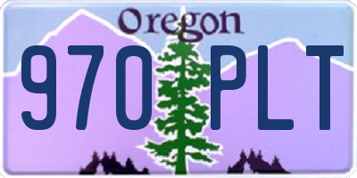 OR license plate 970PLT