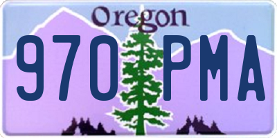 OR license plate 970PMA