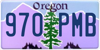 OR license plate 970PMB