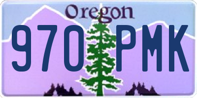 OR license plate 970PMK