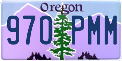 OR license plate 970PMM