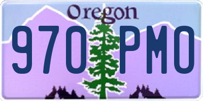 OR license plate 970PMO