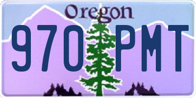 OR license plate 970PMT
