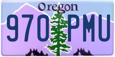 OR license plate 970PMU