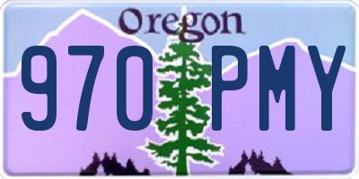 OR license plate 970PMY