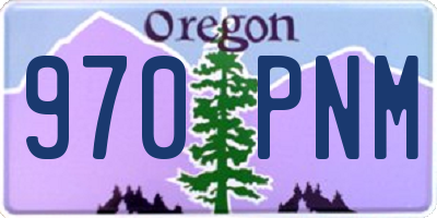 OR license plate 970PNM