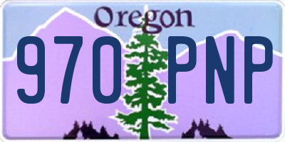 OR license plate 970PNP