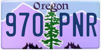 OR license plate 970PNR