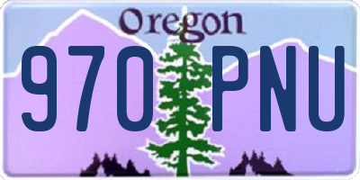 OR license plate 970PNU