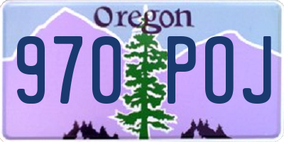 OR license plate 970POJ