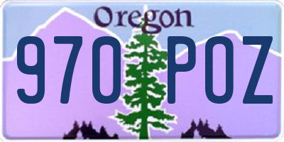OR license plate 970POZ