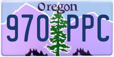 OR license plate 970PPC