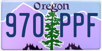 OR license plate 970PPF
