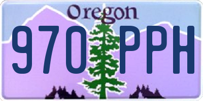 OR license plate 970PPH