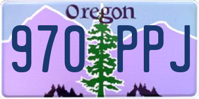 OR license plate 970PPJ