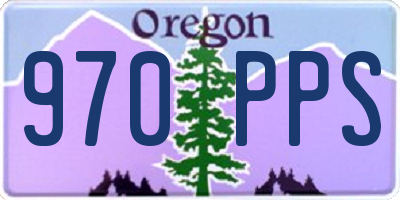 OR license plate 970PPS