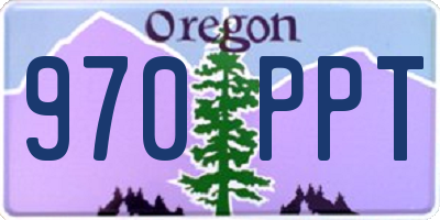 OR license plate 970PPT