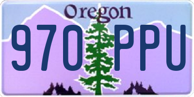 OR license plate 970PPU