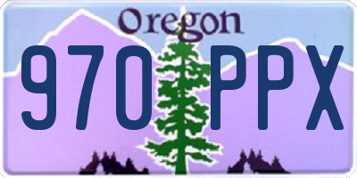 OR license plate 970PPX