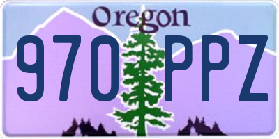 OR license plate 970PPZ