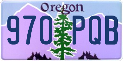 OR license plate 970PQB