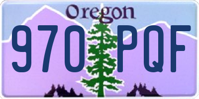 OR license plate 970PQF