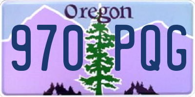 OR license plate 970PQG