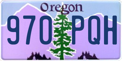 OR license plate 970PQH
