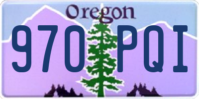 OR license plate 970PQI