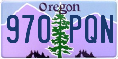OR license plate 970PQN