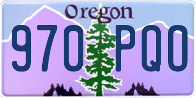 OR license plate 970PQO