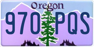 OR license plate 970PQS