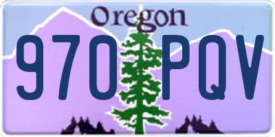 OR license plate 970PQV