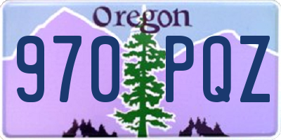 OR license plate 970PQZ